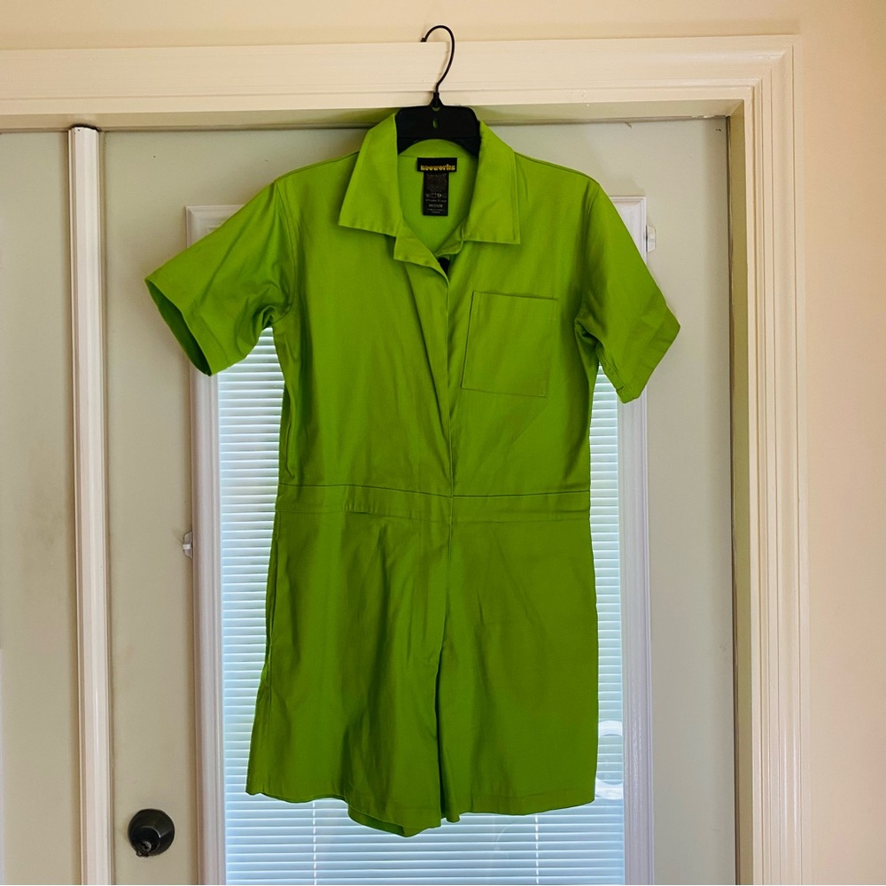 NOOWORKS Lime Green Shortalls size M